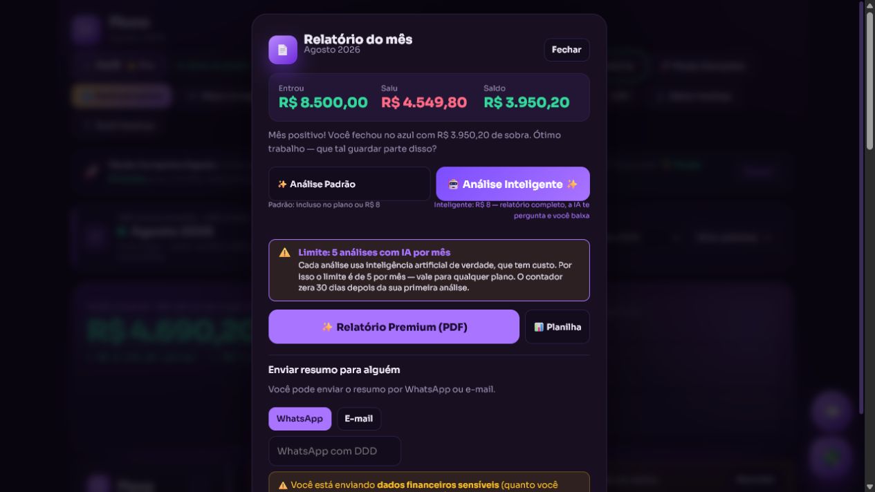 Relatorio inteligente real do Fluxo